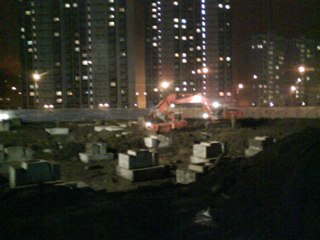 03.12.2009 г., время 23.13, строительные работы в ночное время. 